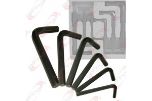 6 PC LARGE JUMBO METRIC ALLEN WRENCH TREATED STEEL HEX KEY TOOL SET MM